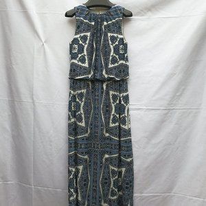 ESTABLISHED 1962 Round Neck Sleeveless Long Dress Women Size: 6/Blue